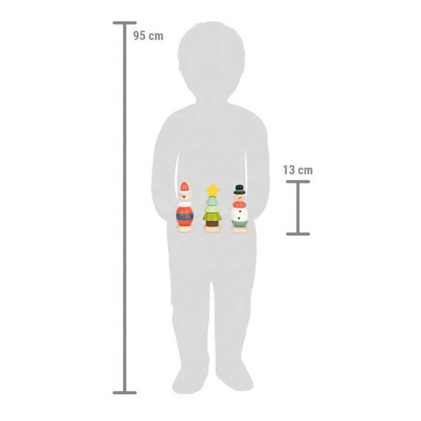 Small Foot - Kerst- en Winter Stapeltoren, 9 stuks