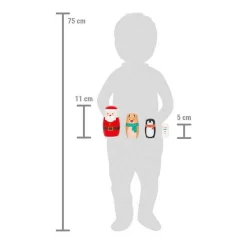 Small Foot - Kerstmis Matroesjka Poppen