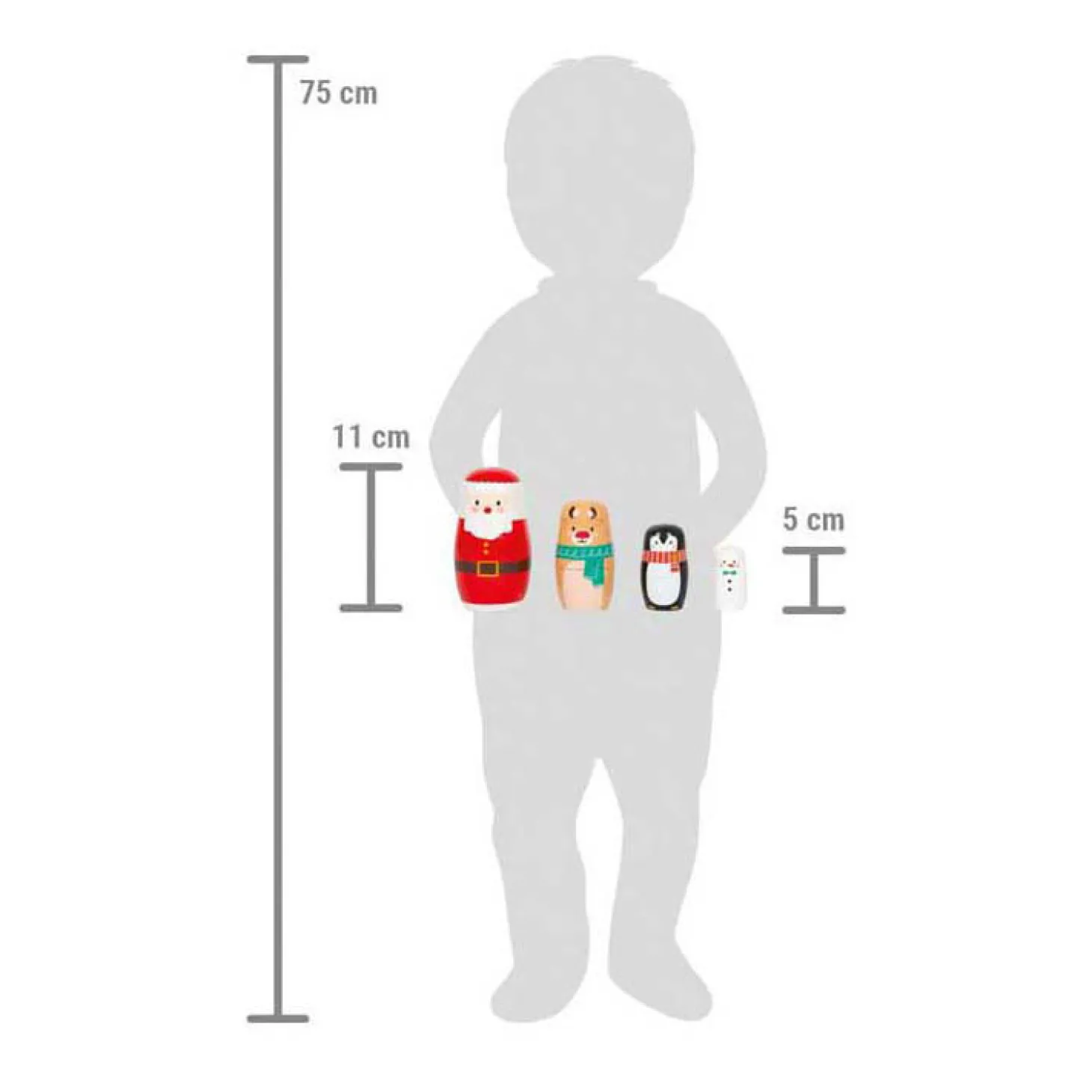 Small Foot - Kerstmis Matroesjka Poppen