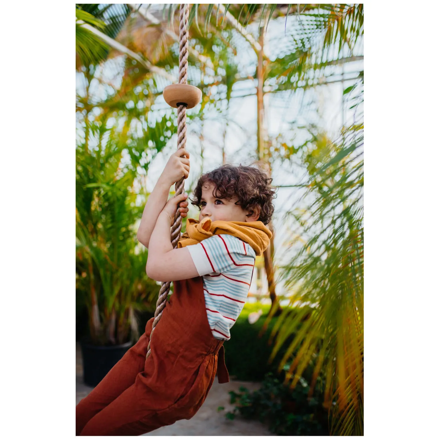 Small Foot - Klimladder met Houten Opstapjes, 190cm