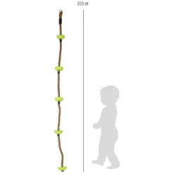 Small Foot - Klimtouw Groen, 200cm