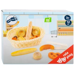Small Foot - Kunststof Broodmand met Speeleten Brood, 12dlg.