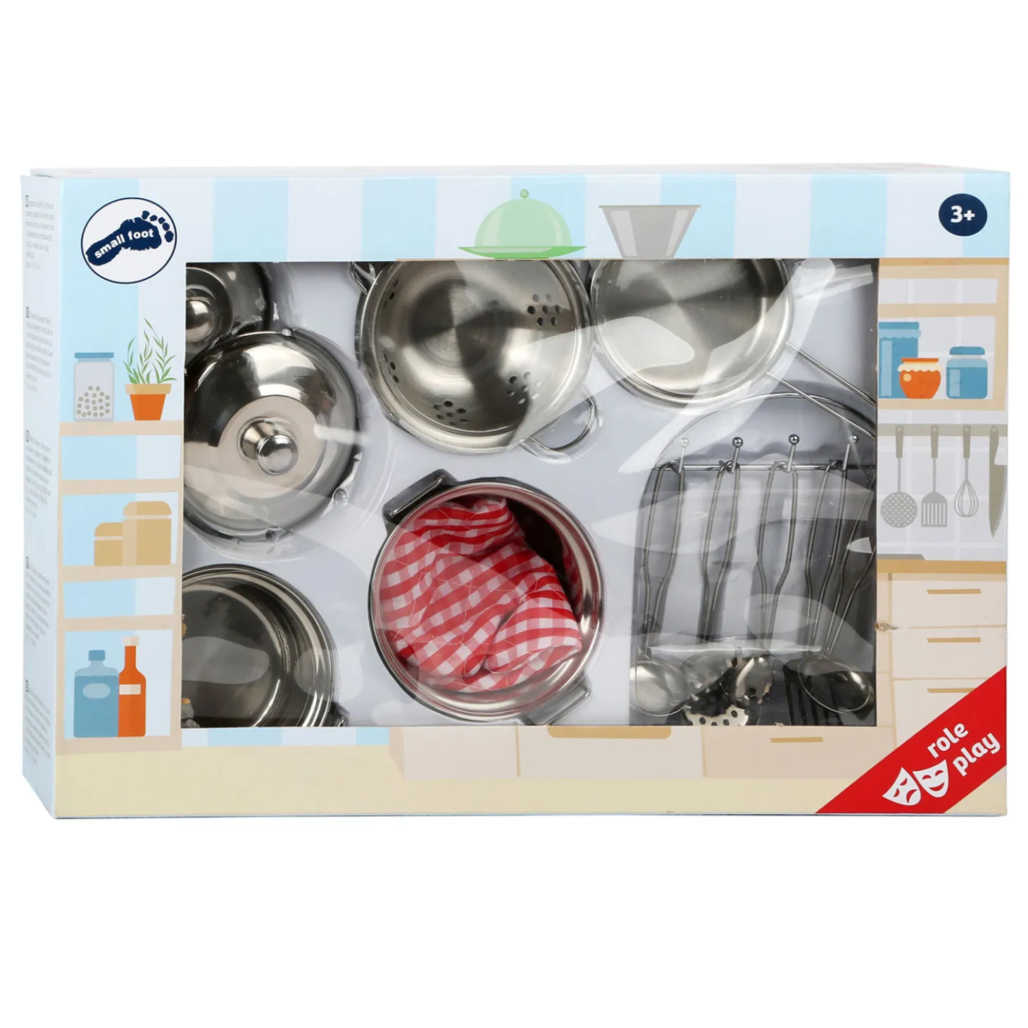 Small Foot - Metalen Kinder Kookgerei Set, 13dlg.