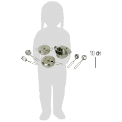Small Foot - Metalen Pannenset, 11dlg,