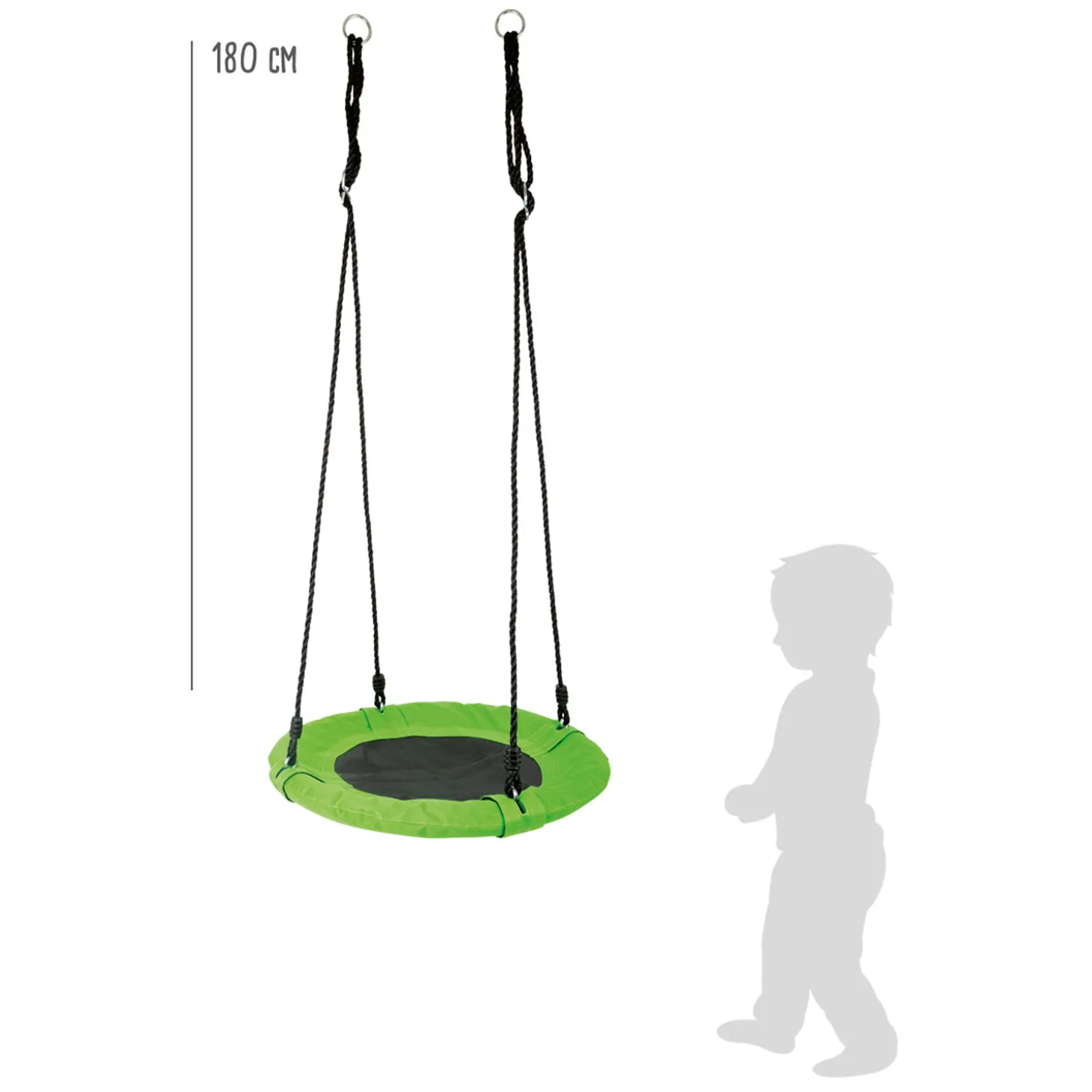 Small Foot - Nestschommel Groen, 62cm