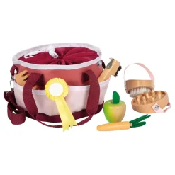 Small Foot - Paardenverzorgingsset met Tas Rood