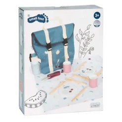 Small Foot - Rugzak met Houten Picknick Tasty Speelset, 14dlg.