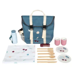 Small Foot - Rugzak met Houten Picknick Tasty Speelset, 14dlg.