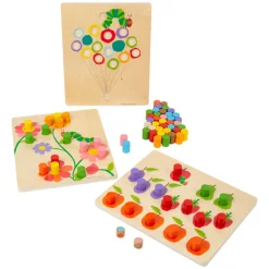 Small Foot - Rupsje Nooitgenoeg Houten Kleurenspel