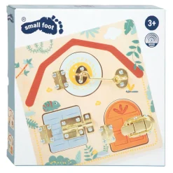 Small Foot - Sloten en Grendels Motorische Activiteitenbord Safari