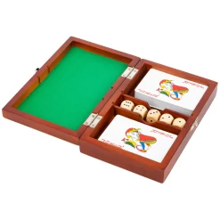 Small Foot - Speelkaarten en Dobbelspel in Houten Kist