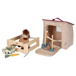 Small Foot - Speelset Paard met Stal en Accessoires in Tas