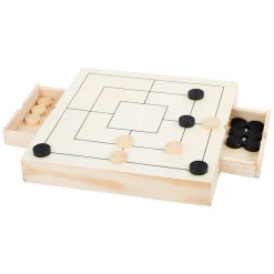 Small Foot - Spellendoos 3in1 Schaken Dammen Molenspel