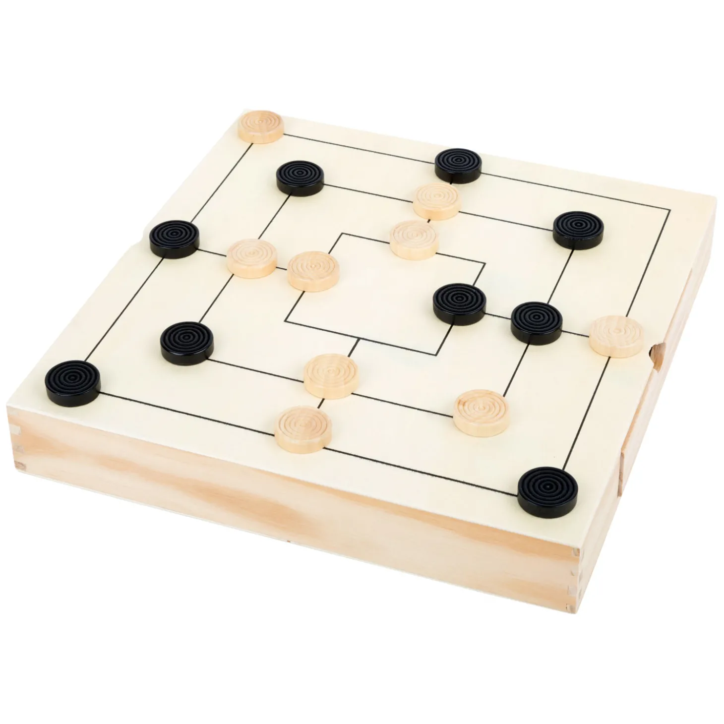 Small Foot - Spellendoos 3in1 Schaken Dammen Molenspel