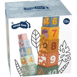 Small Foot  -  Stapelblokken Safari Karton, 10dlg.