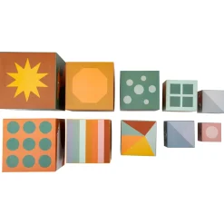 Small Foot  -  Stapelblokken Safari Karton, 10dlg.