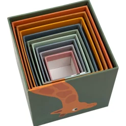 Small Foot  -  Stapelblokken Safari Karton, 10dlg.