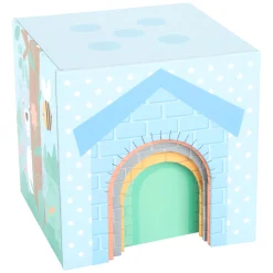 Small Foot - Stapeltoren met Bosdieren Pastel, 10dlg.