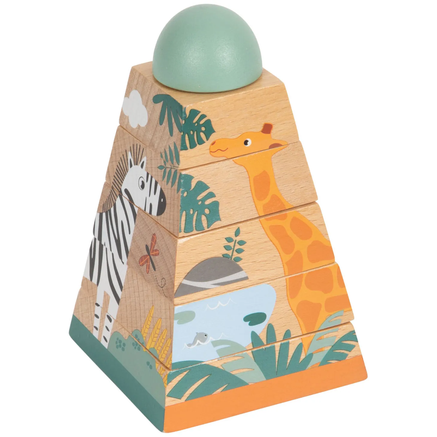 Small Foot - Stapeltoren Safari, 6dlg.