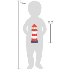 Small Foot - Stapeltoren Vuurtoren Grote Oceaan, 8dlg.