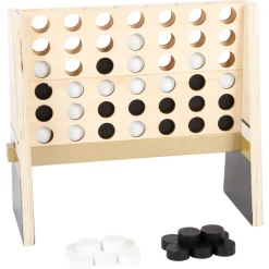 Small Foot  -  Vier op 1 lijn Hout Gouden Editie Spel