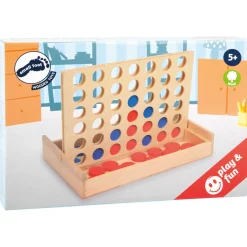 Small Foot  -  Vier op een Lijn Reisspel Hout