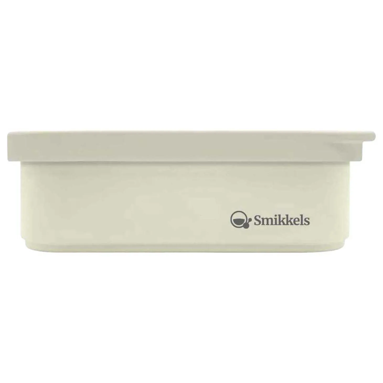 Smikkels RVS Broodtrommel met Siliconen Deksel 900ml - Wit