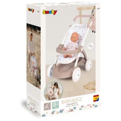 Smoby Baby Nurse Poppenbuggy met Opbergruimte
