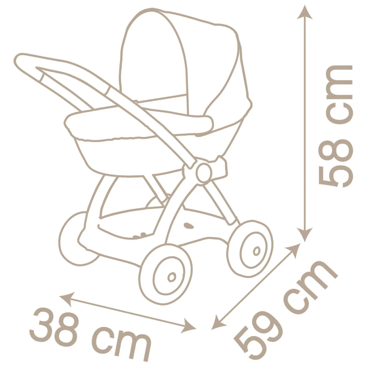 Smoby Baby Nurse Poppenwagen