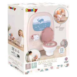 Smoby Baby Nurse Toilet en Badkamer 2in1 met Accessoires