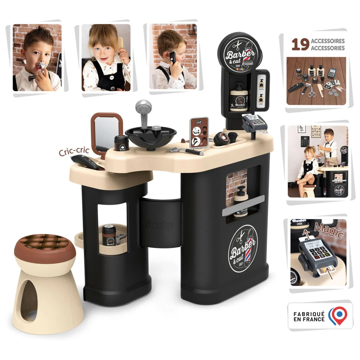 Smoby Barber & Cut - Kapperszaak, 19dlg.