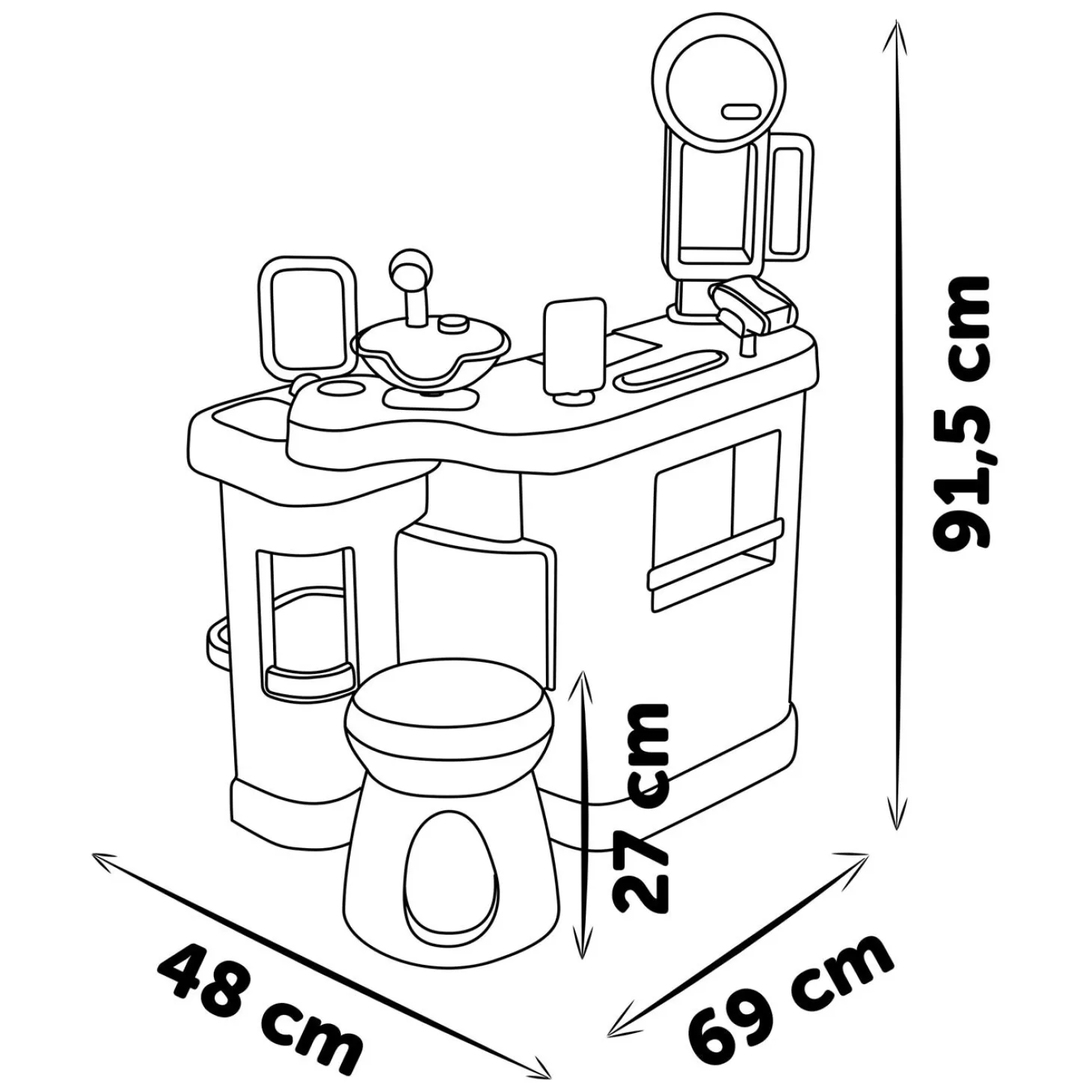Smoby Barber & Cut - Kapperszaak, 19dlg.