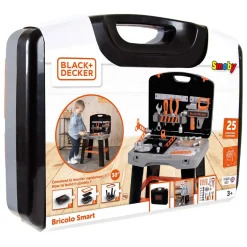 Smoby Black & Decker Bricolo Smart Werkbank Inklapbaar in Koffer, 33dlg.