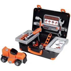 Smoby Black & Decker Bricolo Gereedschapskoffer Zwart, 39dlg.