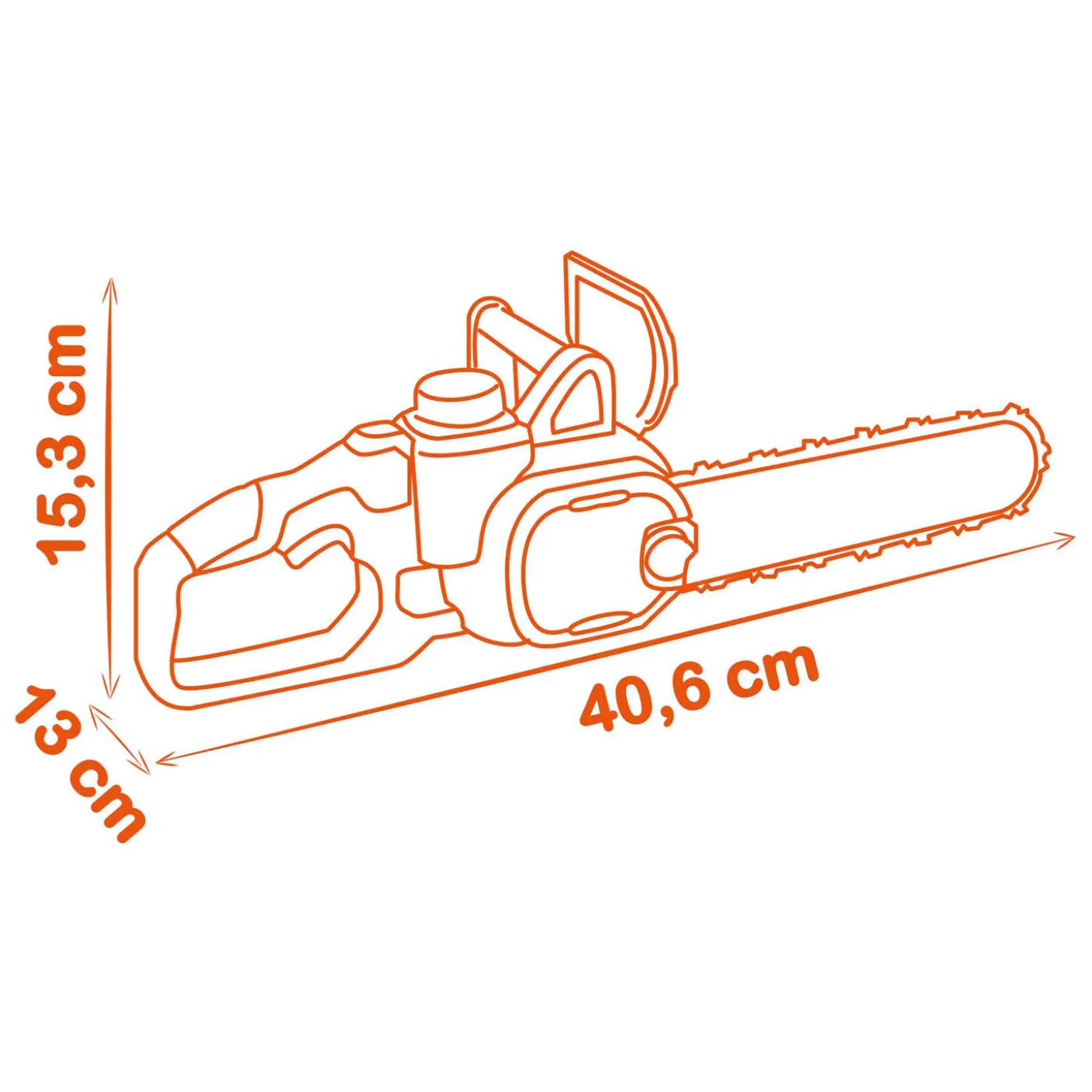 Smoby Black & Decker Kettingzaag met Licht en Geluid