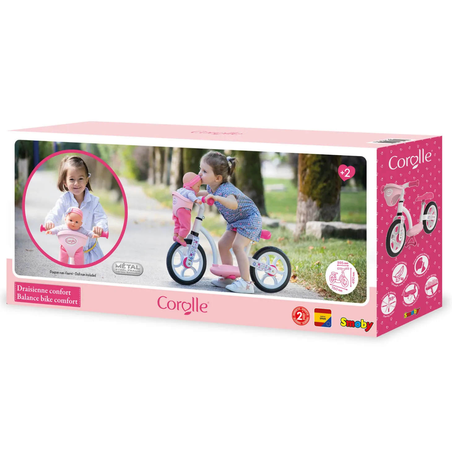Smoby Corolle Loopfiets Comfort