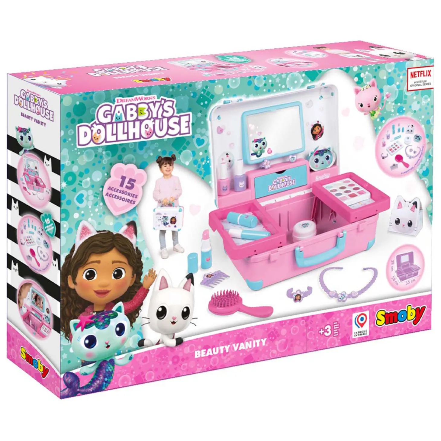 Smoby Gabby's Poppenhuis Beautykoffer, 15dlg.