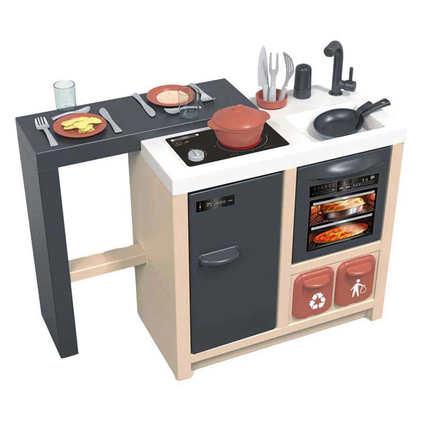 Smoby Keukeneiland - incl. 34 Accessoires