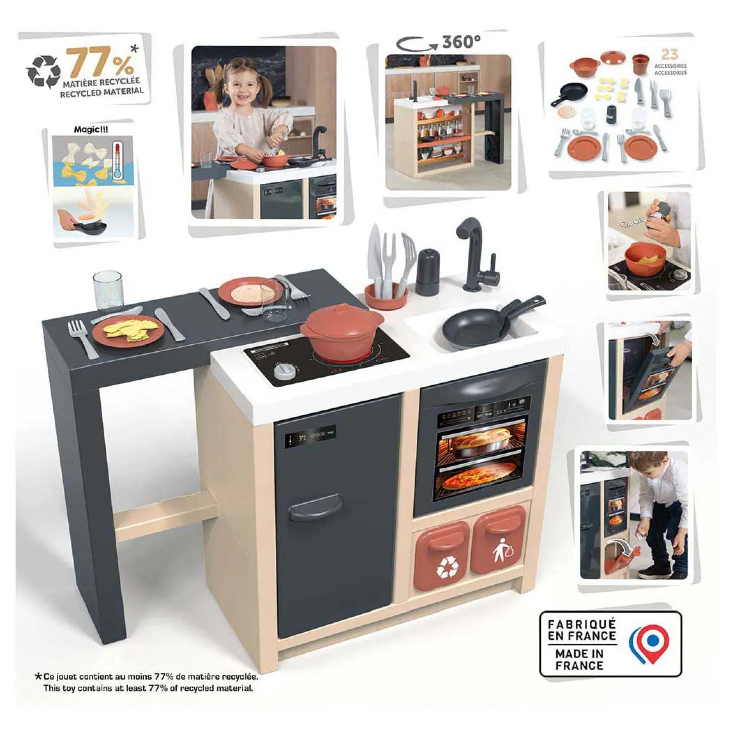 Smoby Keukeneiland - incl. 34 Accessoires