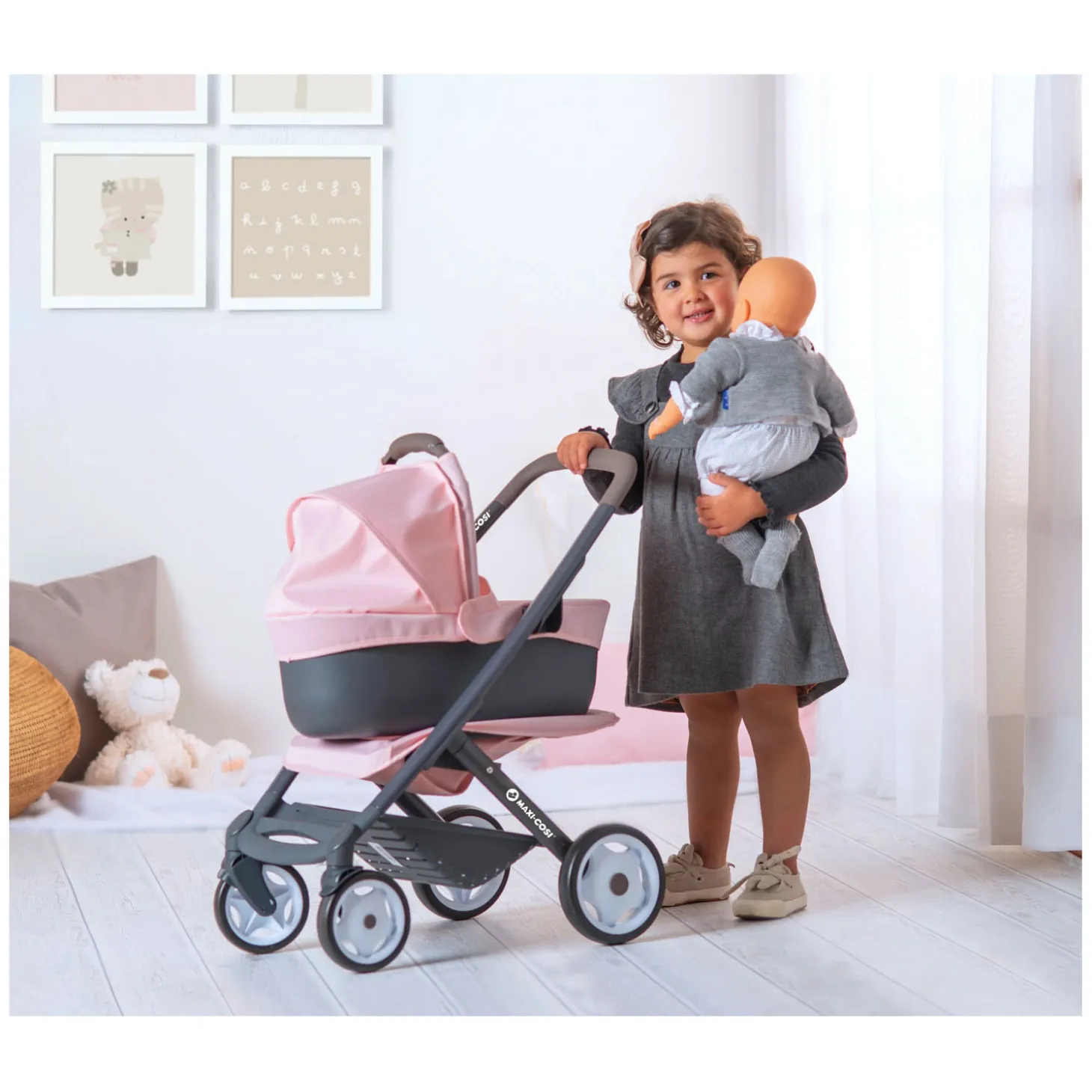 Smoby Maxi-Cosi Poppenwagen, 3in1