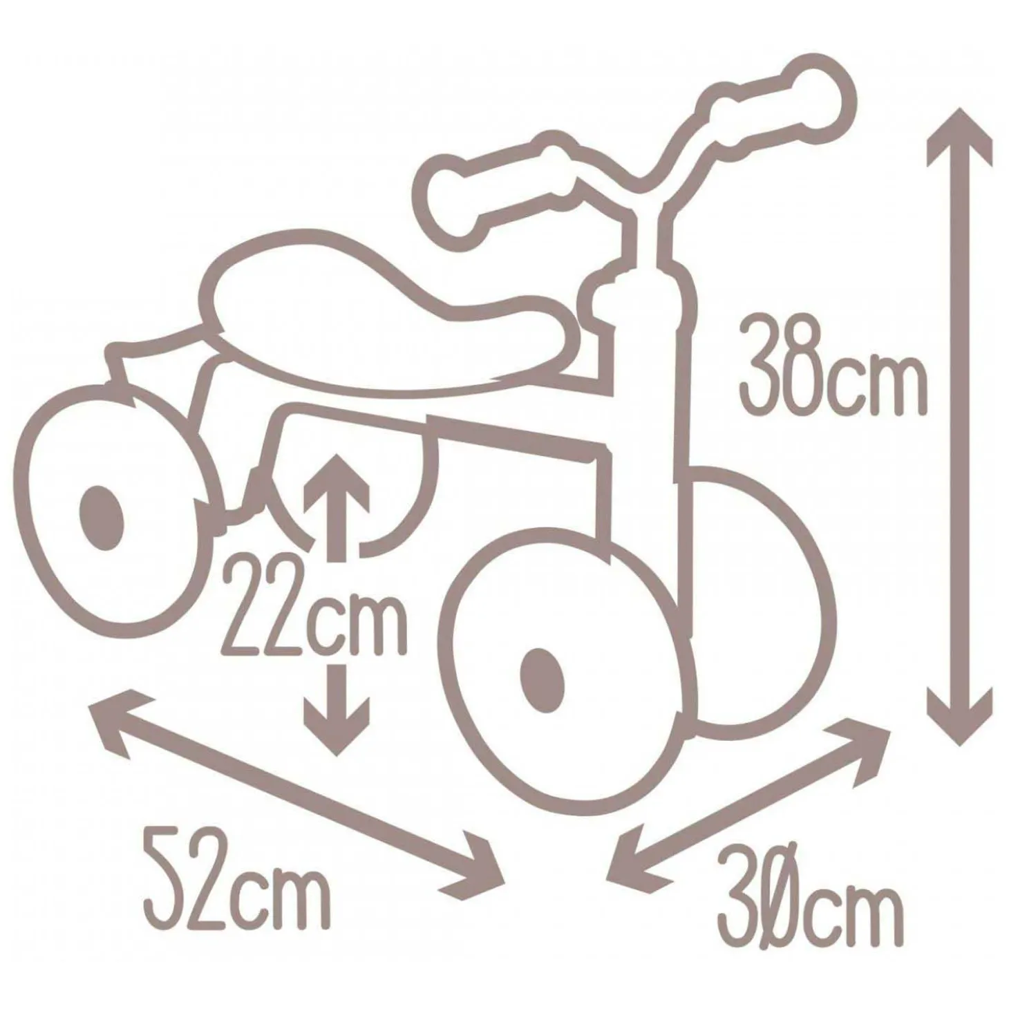 Smoby Rookie Loopfiets Roze