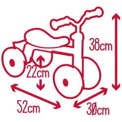 Smoby Rookie Ride-On Loopauto Rood