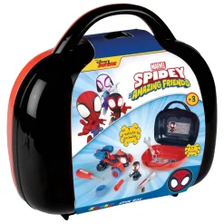 Smoby Spidey Spin Auto in Gereedschapskist, 14dlg.