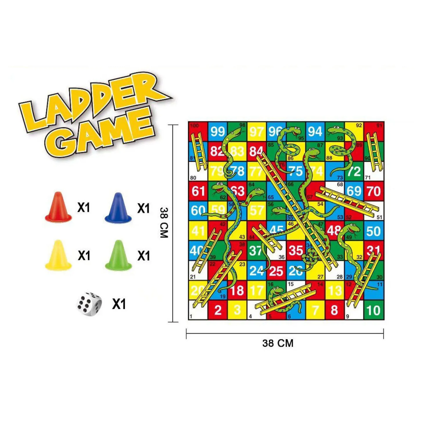 Snakes & Ladderspel Klein