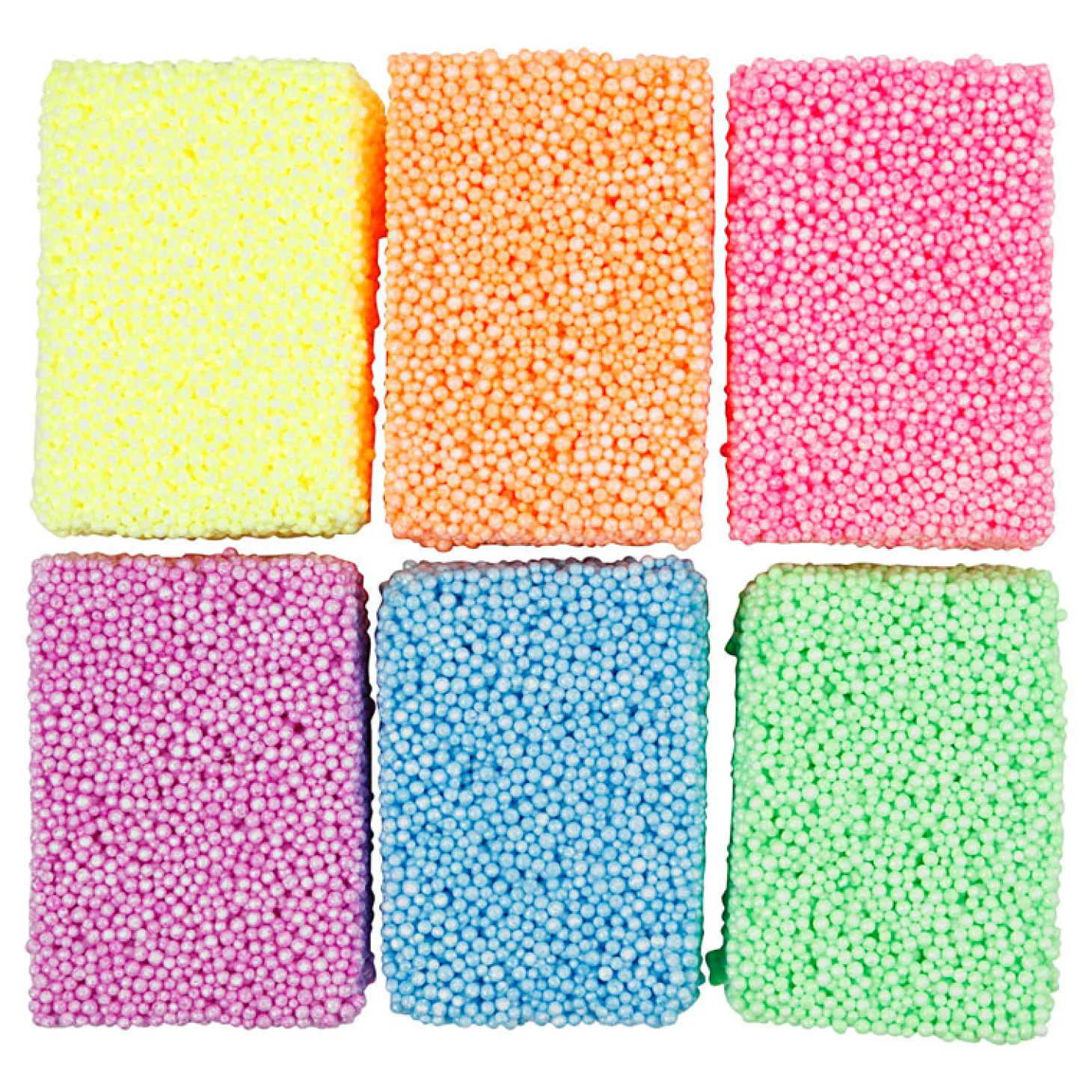 Soft Foam Clay Neon Kleuren, 6x10gr.