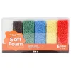 Soft Foam Clay Standaard Kleuren, 6x10gr.