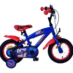 Sonic Prime Fiets - 12 inch - Blauw Rood - Twee handremmen