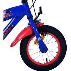 Sonic Prime Fiets - 12 inch - Blauw Rood - Twee handremmen