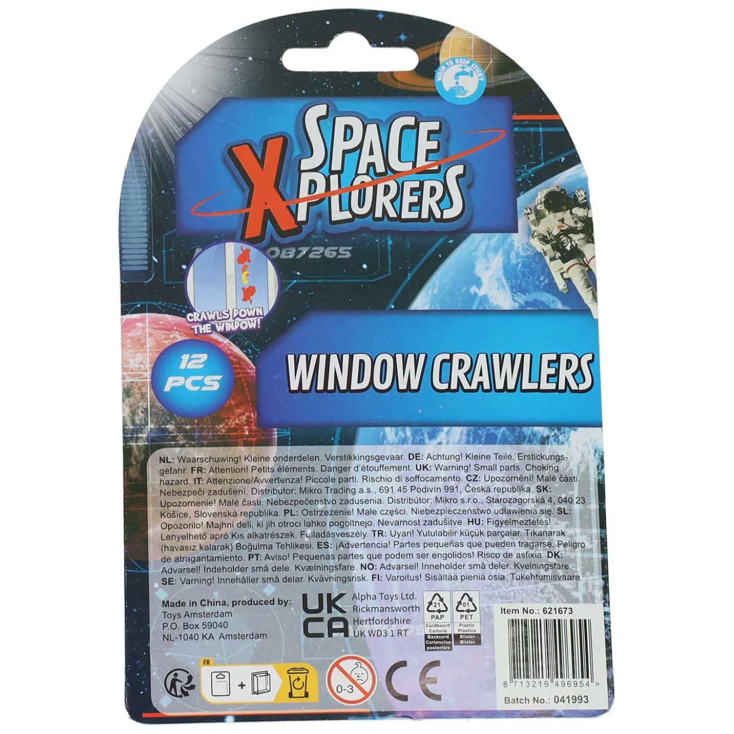 Space Xplorers Raamlopertjes Astronaut 2cm, 12st.