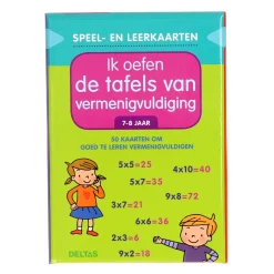 Speel- en leerkaarten - Ik oefen de tafels van vermenigvuldi